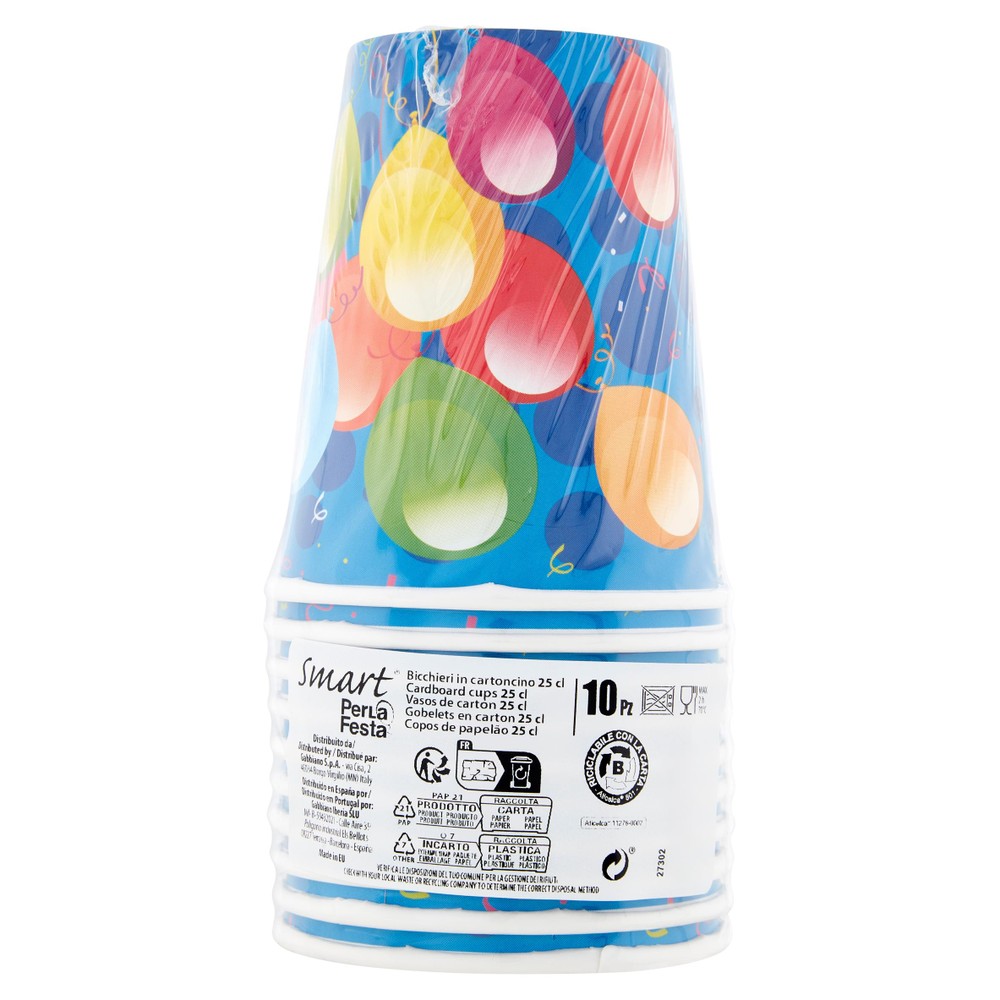 10 Bicchieri Decoro Palloncini - Foto 1