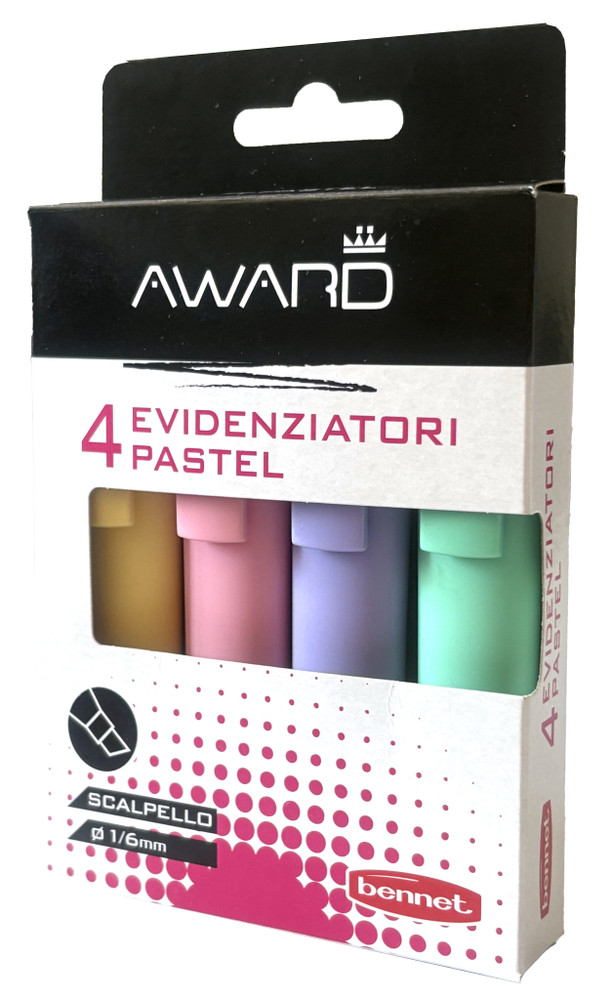 4 Evidenziatori Pastel Award Studio - Foto 1