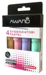 4 Evidenziatori Pastel Award Studio - Foto 1