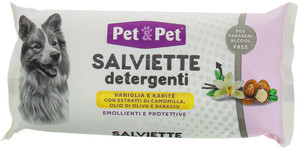36 Salviette Detergenti Olio Di Karite' Per Cani Pet&Pet Premium - Foto 1