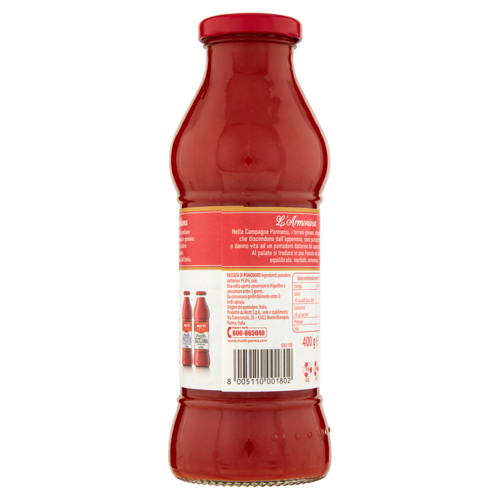 Passata Di Pomodoro Emiliana Delle Campagne Parmensi L'armoniosa Mutti - Foto 3