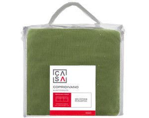 Copridivano 3 Posti Tinta Unita Verde Casa - Foto 1