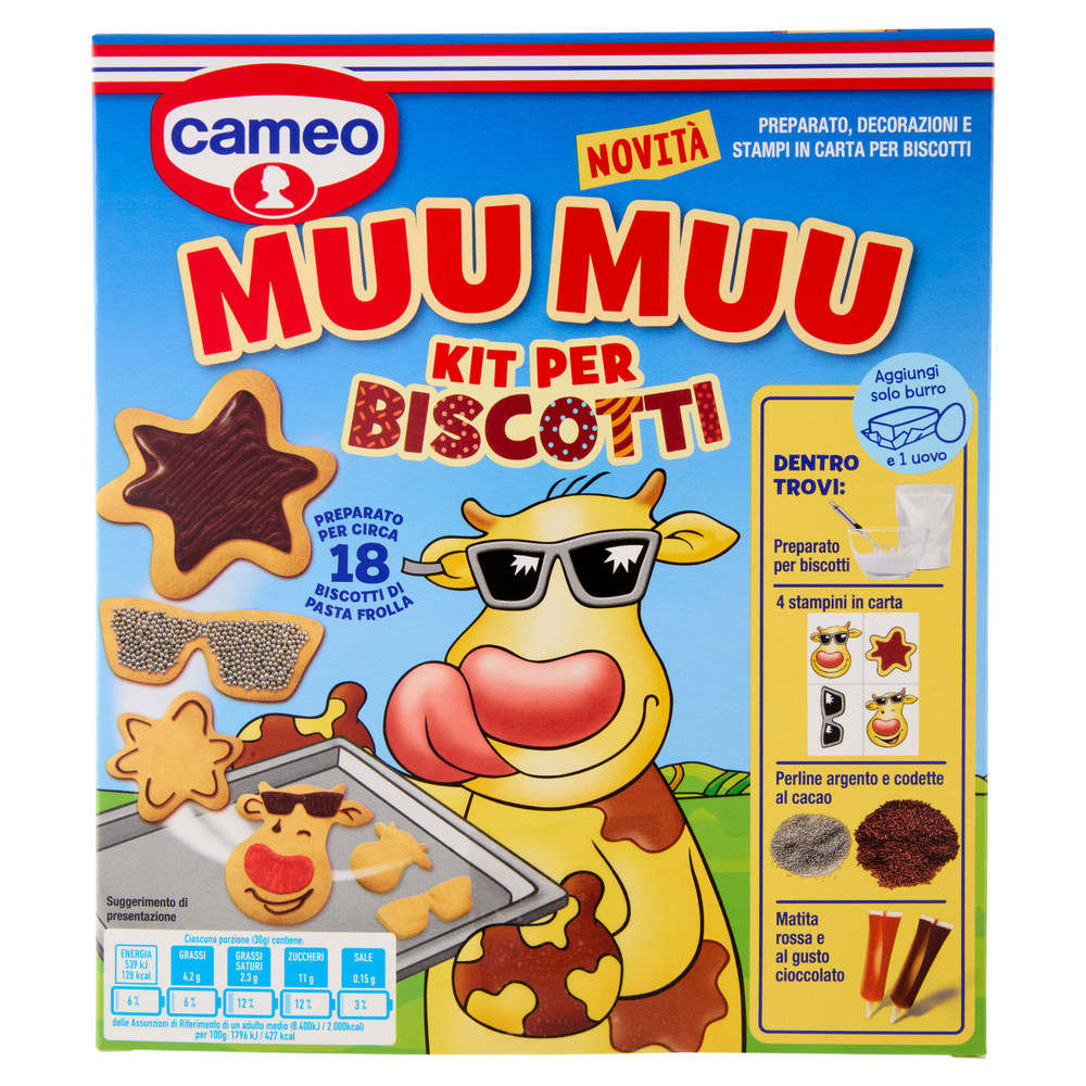 Preparato Per Biscotti Muu Muu Con Decorazioni Cameo - Foto 1