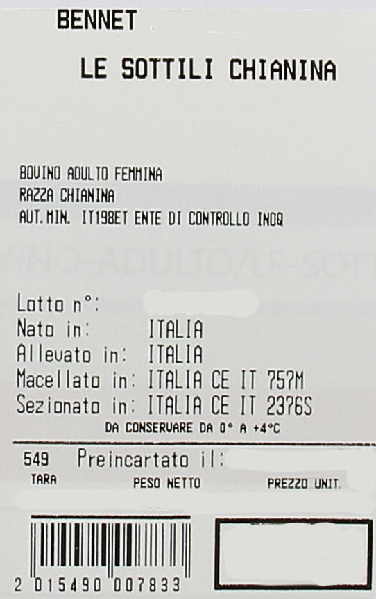 Le Sottili Bovino Adulto Chianina - Foto 3