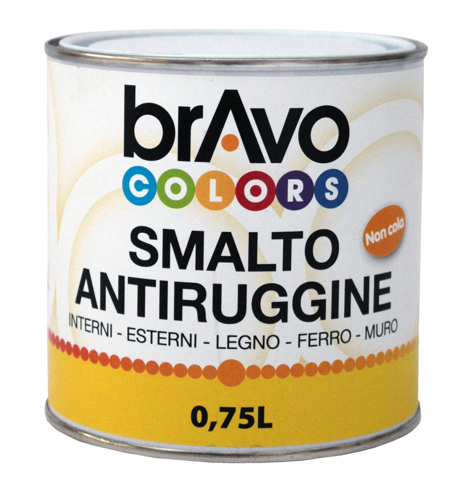 Smalto Antiruggine Antracite 0,75l Bravo Colors - Foto 1