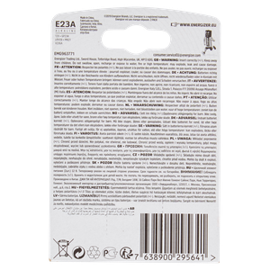 2 Pile A23/E23a Alkaline Energizer - Foto 3