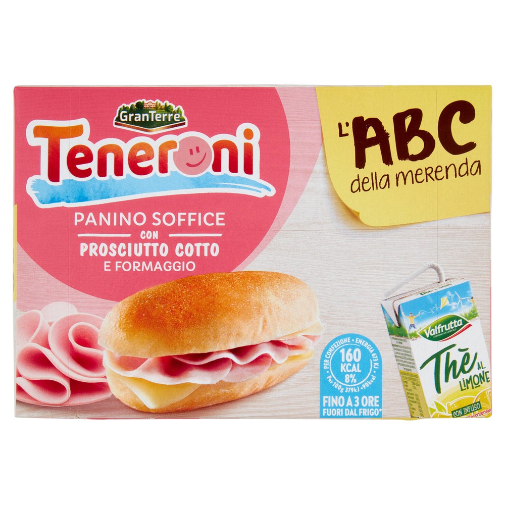 L'abc Della Merenda Panino Con Prosciutto Cotto Granterre Teneroni - Foto 1