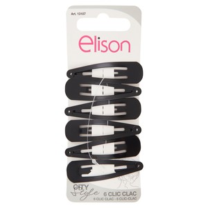 Clilc Clac Small Black 6 Pz Elison - Foto 1