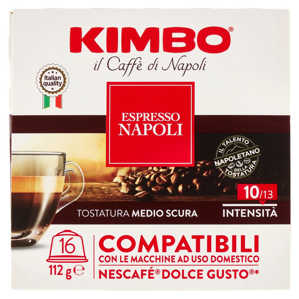 Capsule Caffè Espresso Napoli Per Nescafé Dolce Gusto 16pz Kimbo - Foto 1