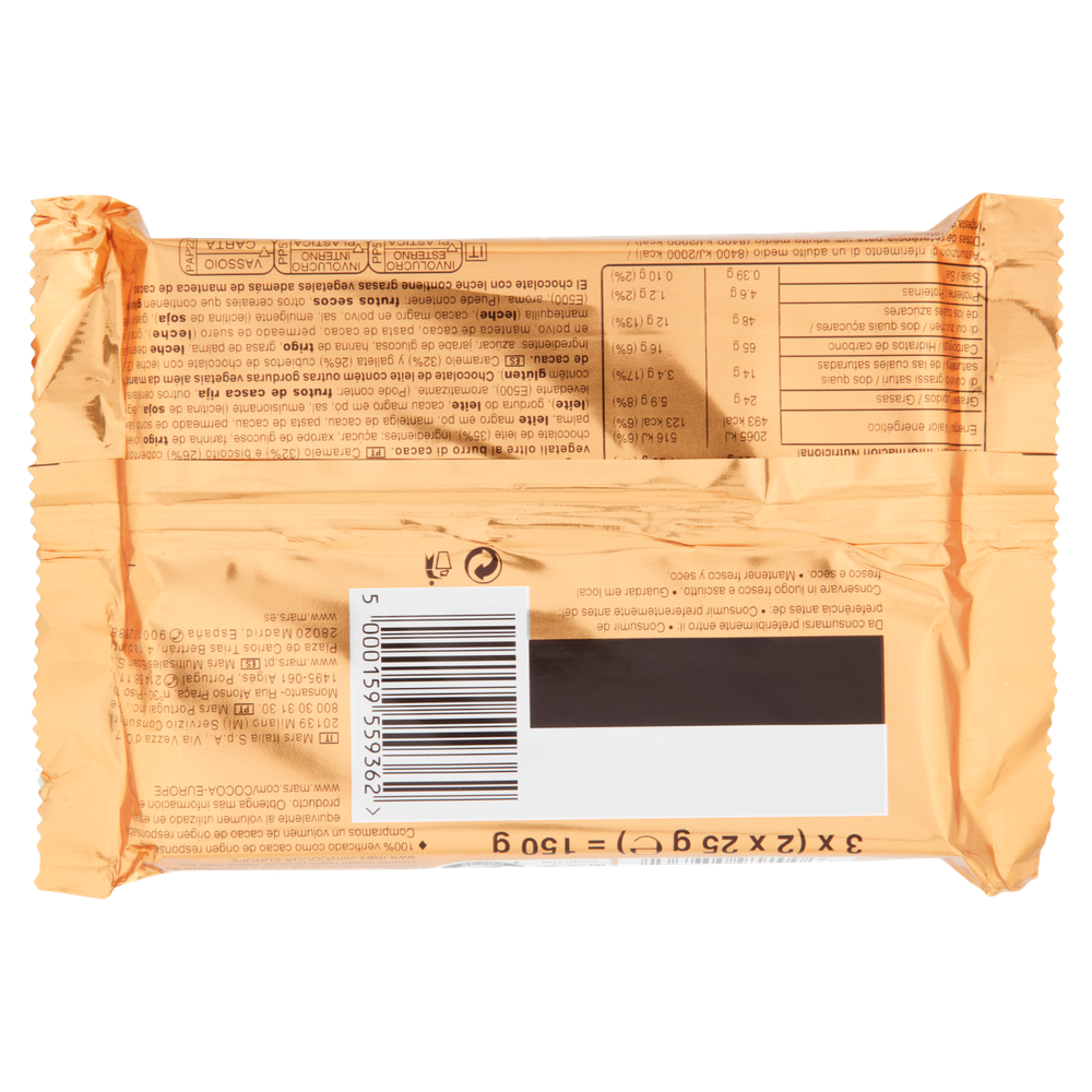 Barrette Al Biscotto Ricoperta Di Cioccolato E Caramello 3x50g Twix - Foto 3