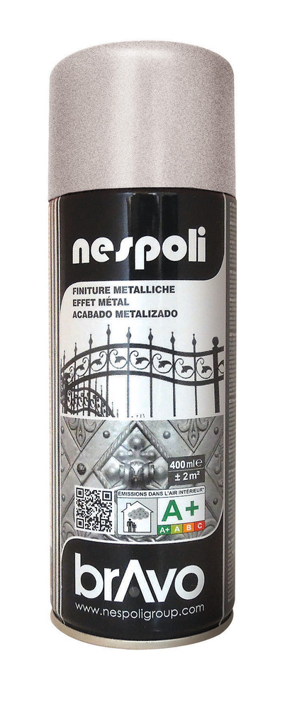 Spray Acrilico Metallizzato Con Glitter Grigio Forgiato Nespoli Ml.400