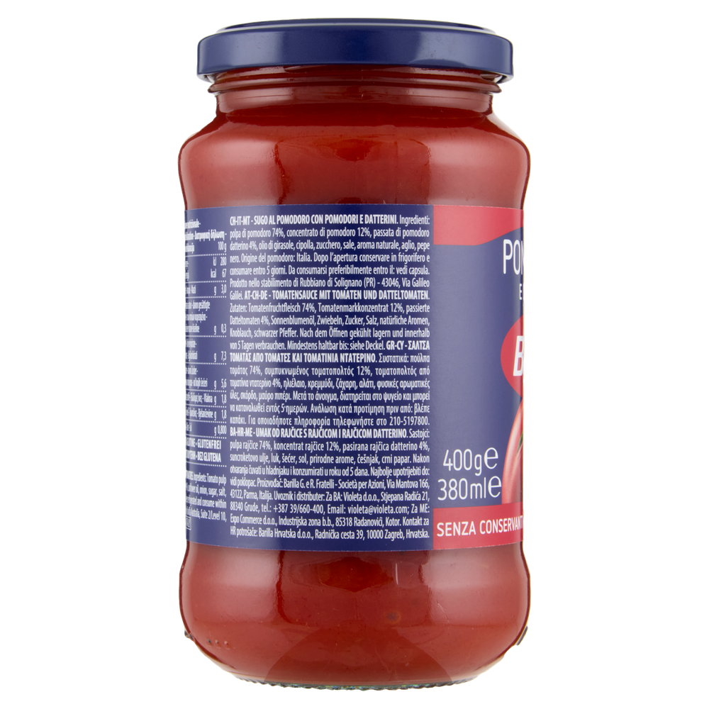Sugo Di Pomodoro E Pomodori Datterini Senza Glutine Barilla - Foto 2