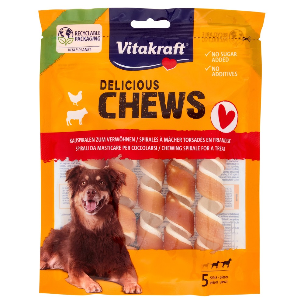 Snack Per Cane Chews Deli Al Pollo M Conf. Da 5 Vitakraft - Foto 1