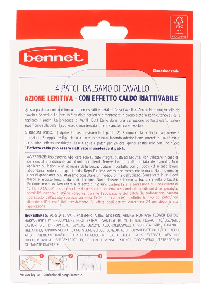Cerotti Balsamo Di Cavallo Riscaldante Bennet - Foto 3
