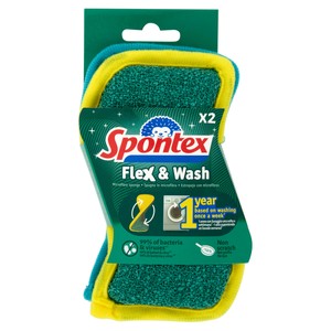 Spugna Flex&Wash Spontex 2 Pezzi - Foto 1