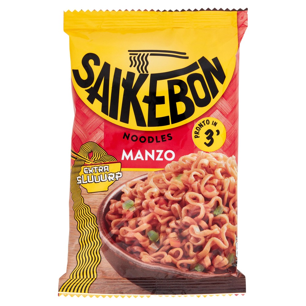 Noodles Istantanei Di Farina Di Frumentoal Gusto Manzo Saikebon - Foto 1