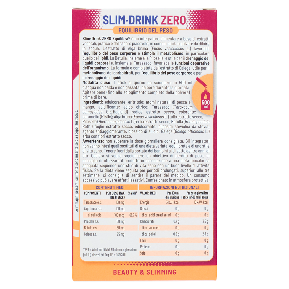 Equilibra Slim-Drink Zero 10 Stick - Foto 3