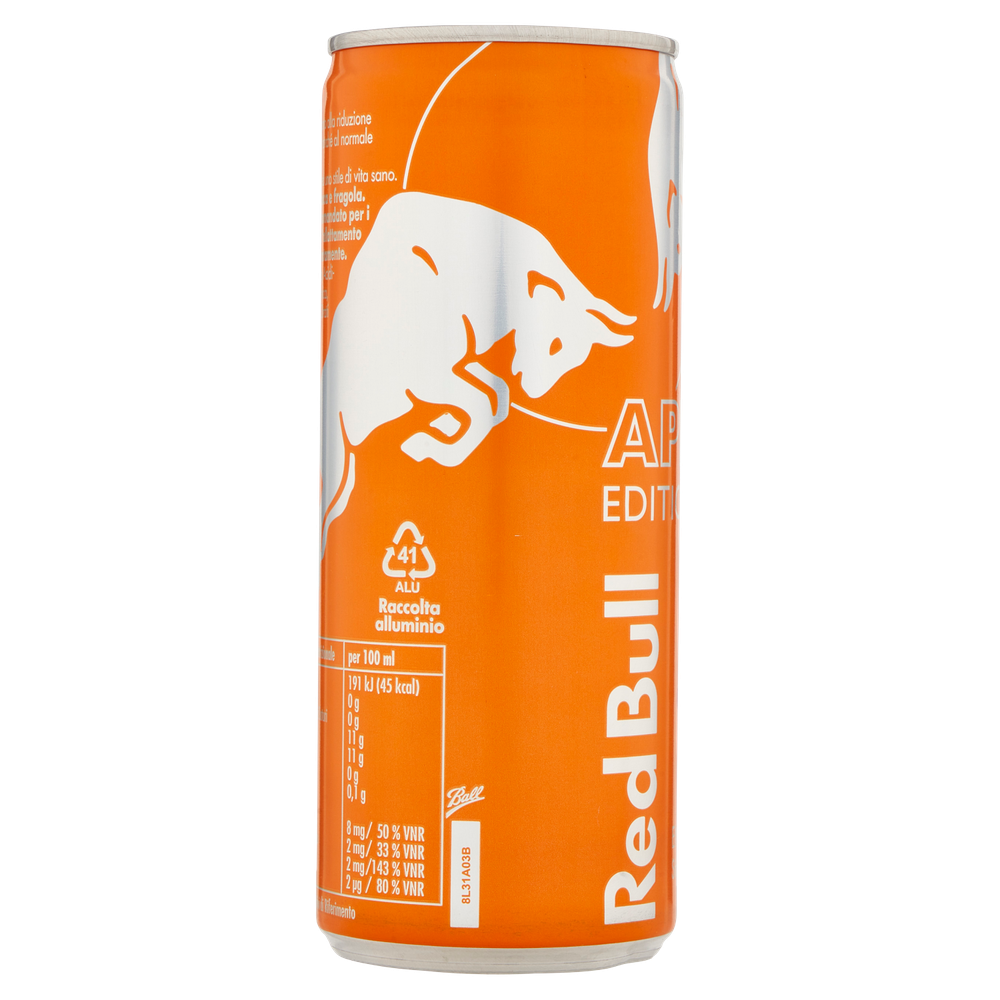 Energy Drink Gusto Albicocca Fragola 250ml Red Bull