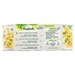 Mix Mais E Piselli Cotti Al Vapore 3x140g Bonduelle - Foto 3