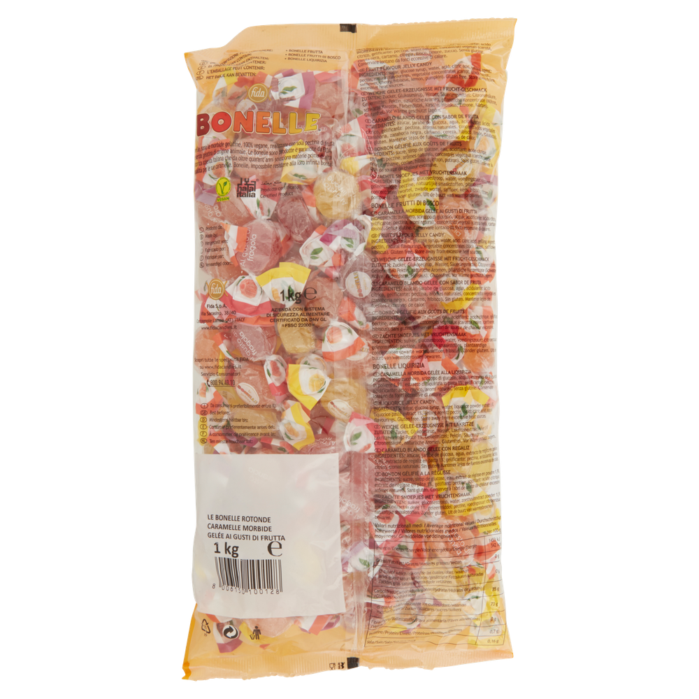Caramelle Gelées Bonelle Morbide Gelatine Alla Frutta 100% Vegane Fida - Foto 3