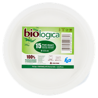 15 Piatti Frutta Biodegradabili E Compostabili Biologica , cm . 17 , 5 15 Piatti Frutta Biodegradabili E Compostabili Biologica , cm . 17 , 5
