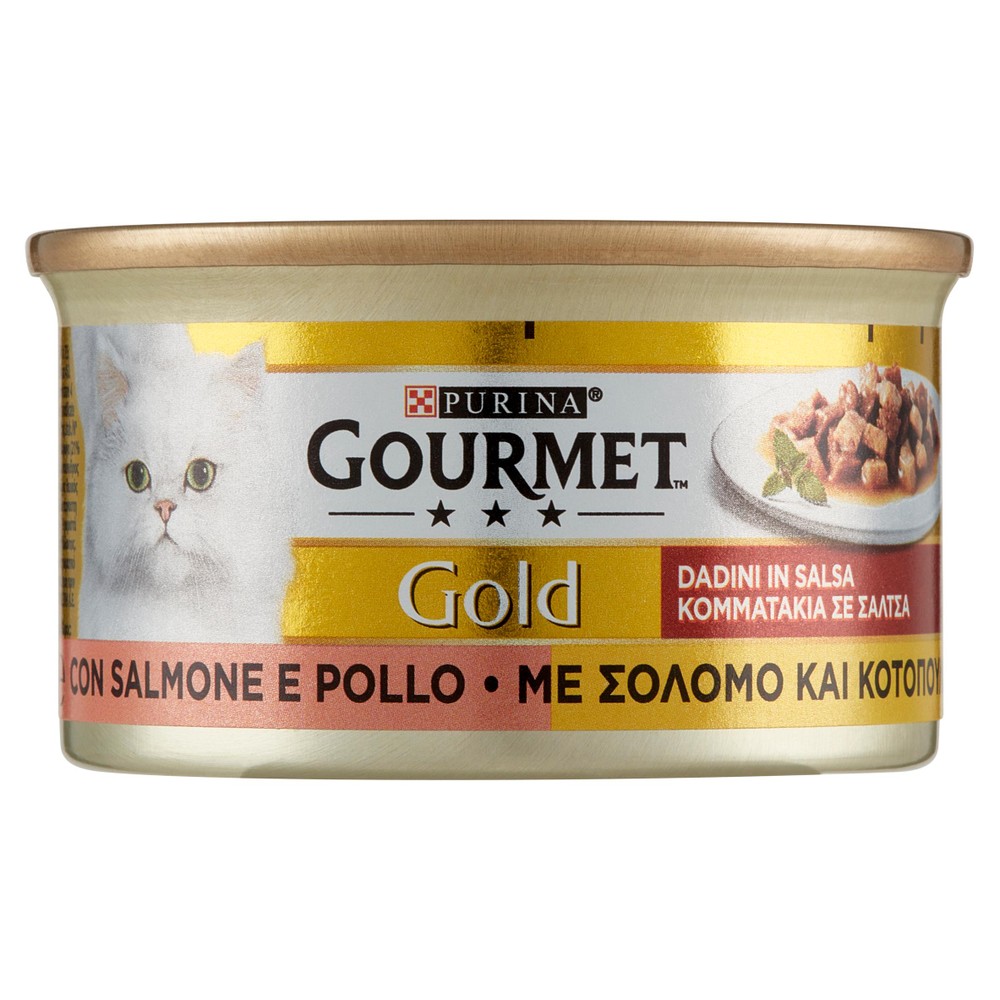 Alimento Umido Per Gatti Con Salmone E Pollo Gourmet Gold - Foto 1