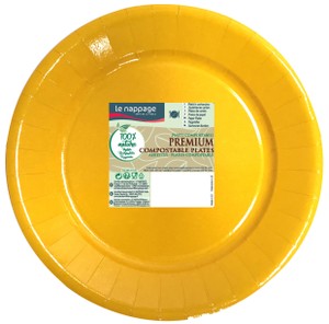 20 Piatti Piani Giallo Canarino Tavola Viva - Foto 1