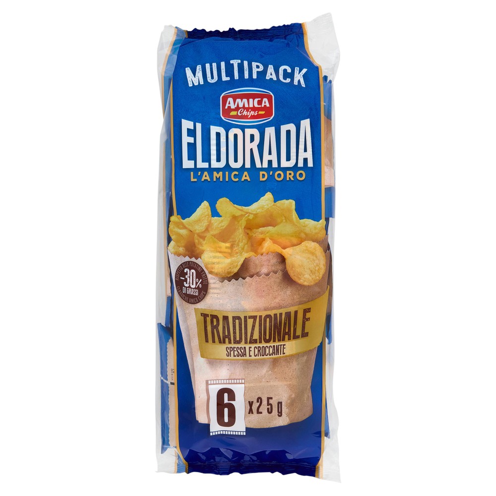 Patatine Eldorada Tradizionali 6x25g Amica Chips - Foto 1