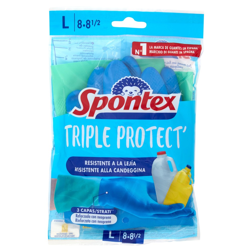 Guanti Triple Protect Misura L Triplo Strato Spontex - Foto 1