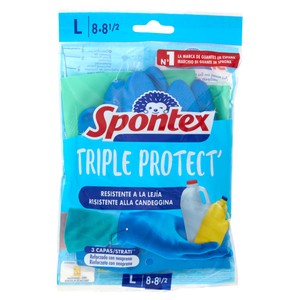 Guanti Triple Protect Misura L Triplo Strato Spontex - Foto 1