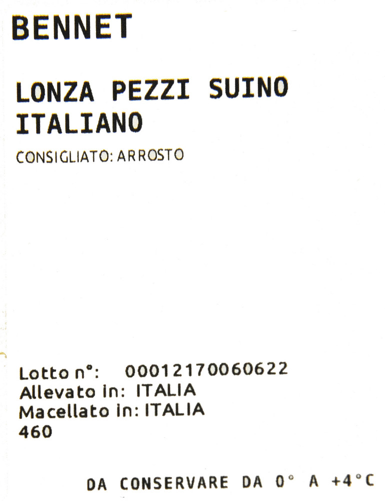 Lonza A Pezzi Suino Italiano Filiera Valore Bennet - Foto 3