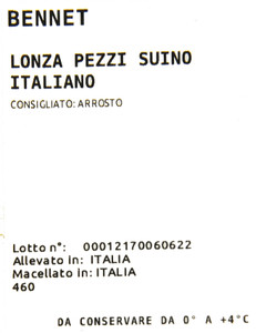 Lonza A Pezzi Suino Italiano Filiera Valore Bennet - Foto 3