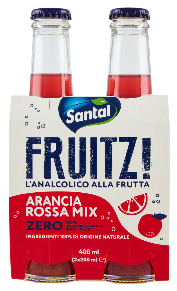 Analcolico Alla Frutta Santal Fruitz! Gusto Arancia Rossa - Foto 1