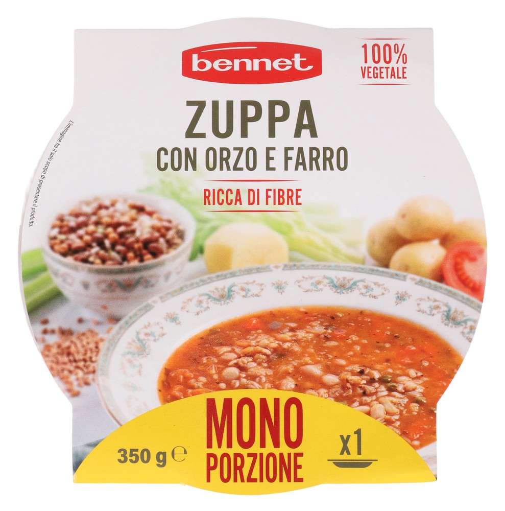 Zuppa Con Orzo E Farro Bennet Monoporzione - Foto 1