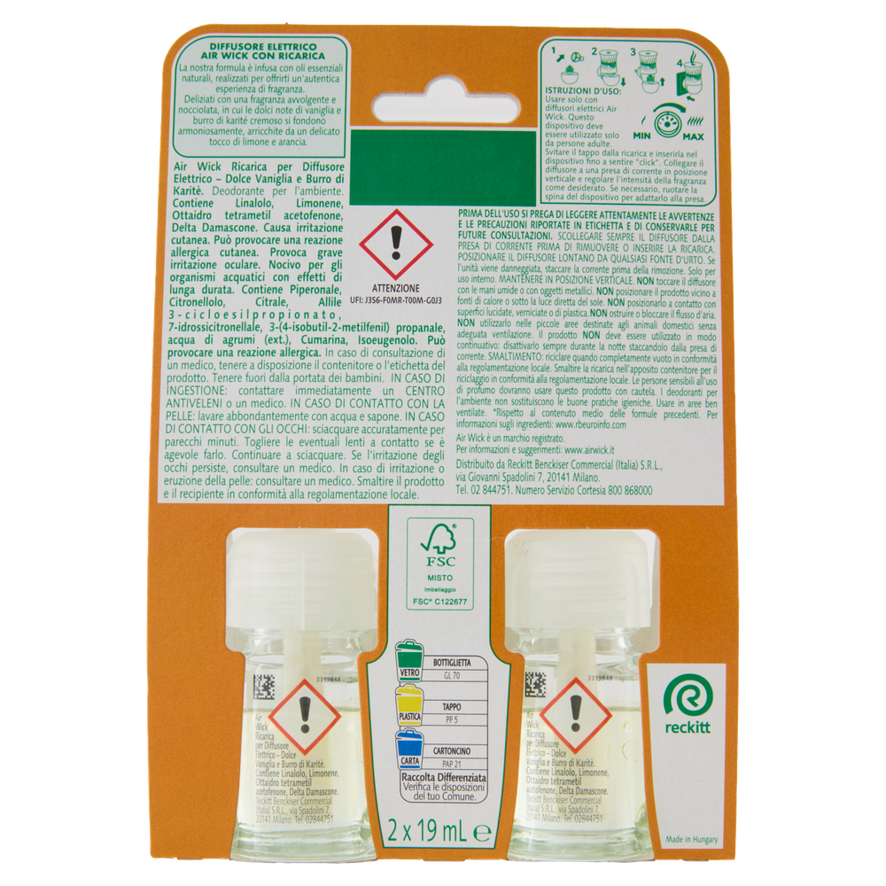 Airwick Elettrico Ricarica Bipacco Vaniglia - Foto 3