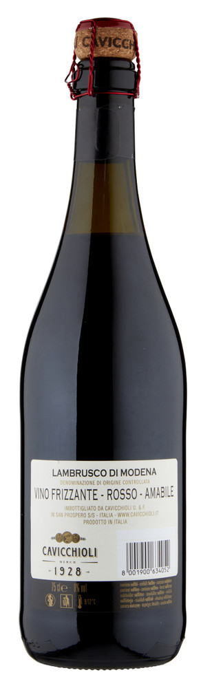 Lambrusco Doc Cavicchioli Amabile Modena - Foto 3