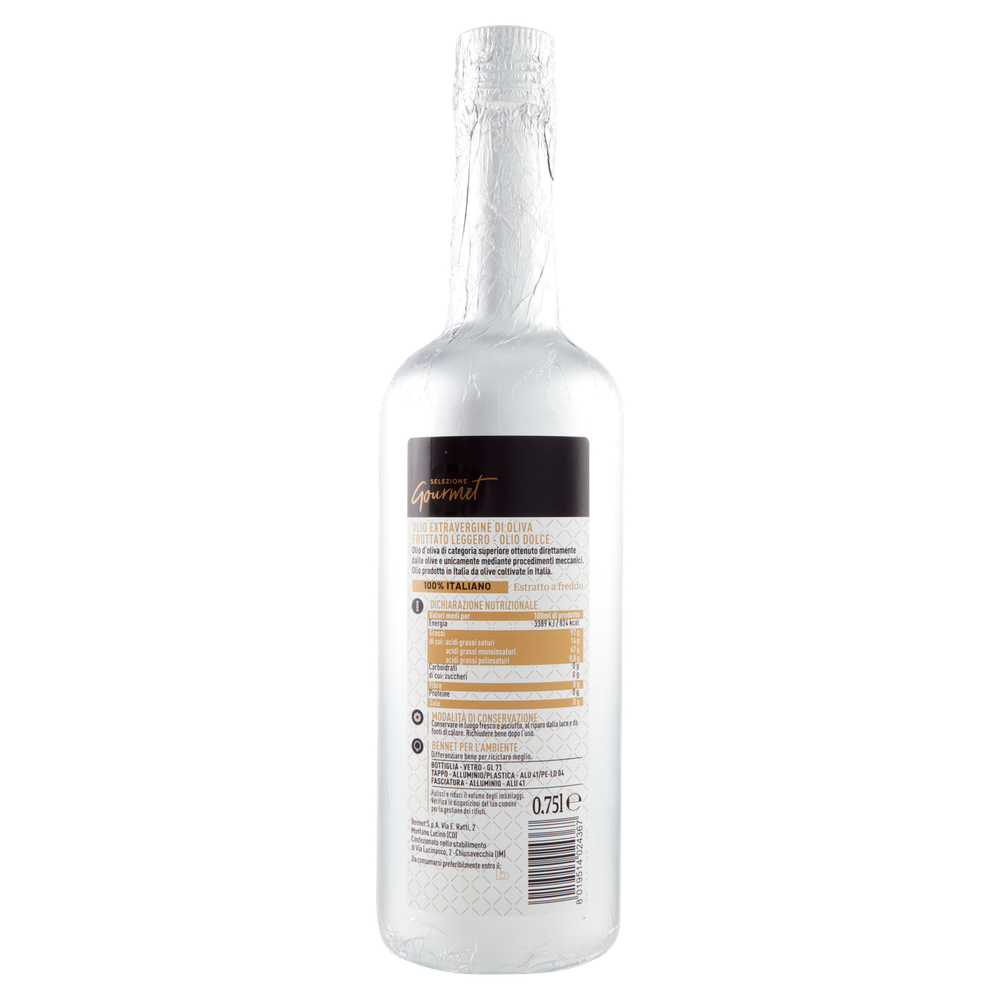 Olio Extra Vergine D'oliva Fruttato E Leggero Selezione Gourmet Bennet - Foto 3