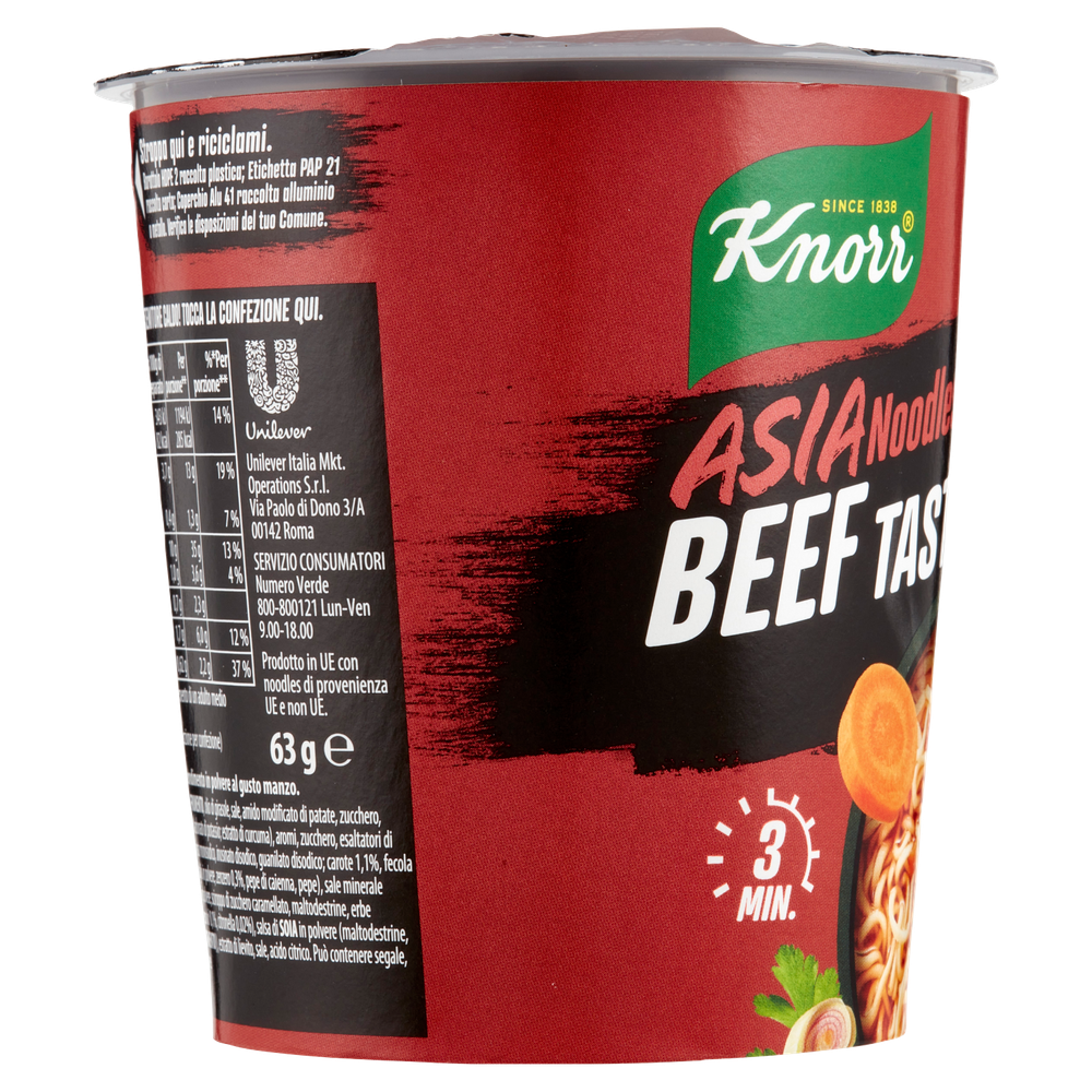 Noodles Istantanei Asiatici Al Gusto Manzo Knorr - Foto 2