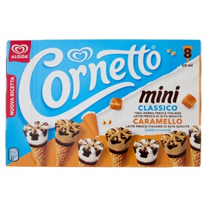Cornetto Mini Panna E Caramello 8x36g Algida - Foto 1