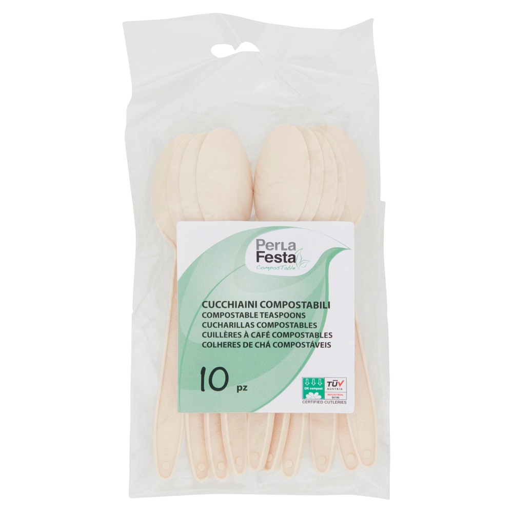 10 Cucchiaini Natural Compostabili - Foto 1