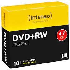 Confezione Dvd+rw 4,7gb 4x Intenso
