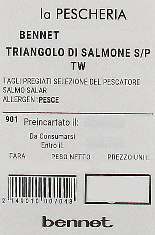 Triangolo Di Salmone Senza Pelle Tagli Pregiati Selezione Del Pescatore - Foto 2