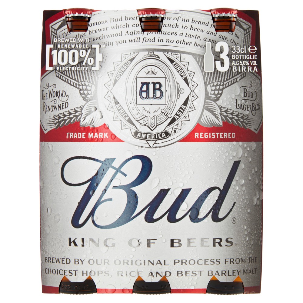 Birra Bottiglia 3x3cl Bud - Foto 1