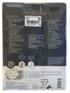 Calze Donna Autoreggenti Tg 1/2 Nero 20 Denari Golden Lady - Foto 2