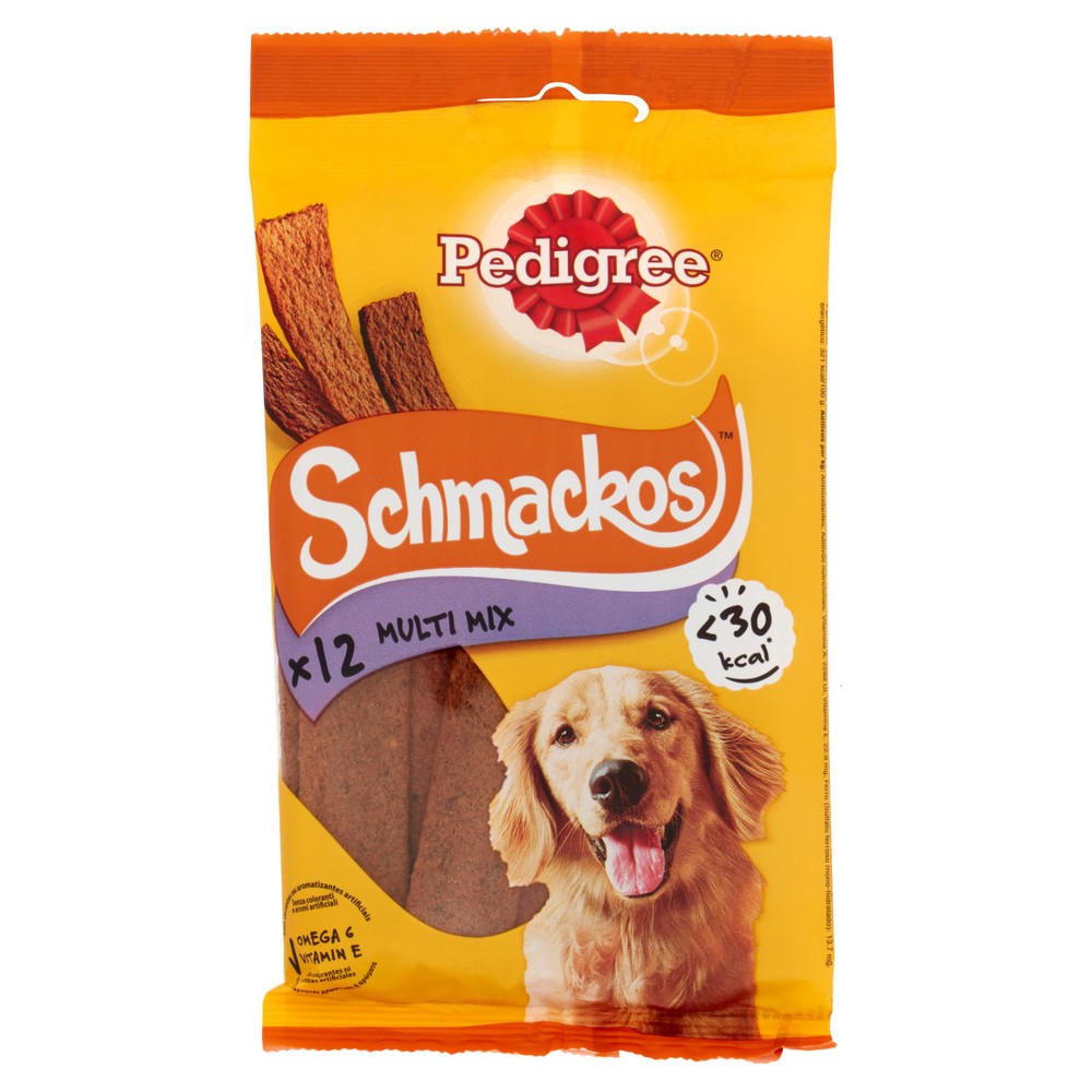 Pedigree Schmackos Snack Per Cani Adulti, Mix Gusto Carne 12x7g - Foto 1