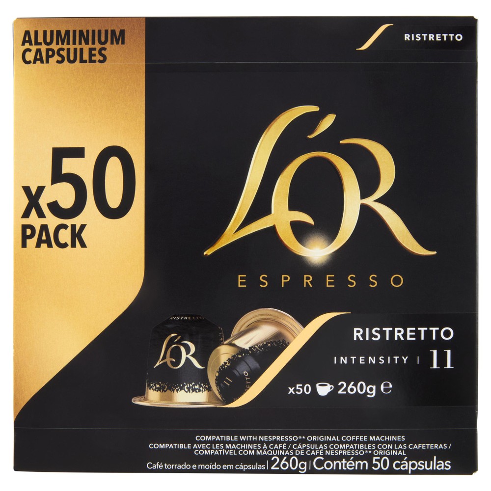 50 Capsule Caffe' Ristretto Intensity 11 L'or Espresso - Foto 1