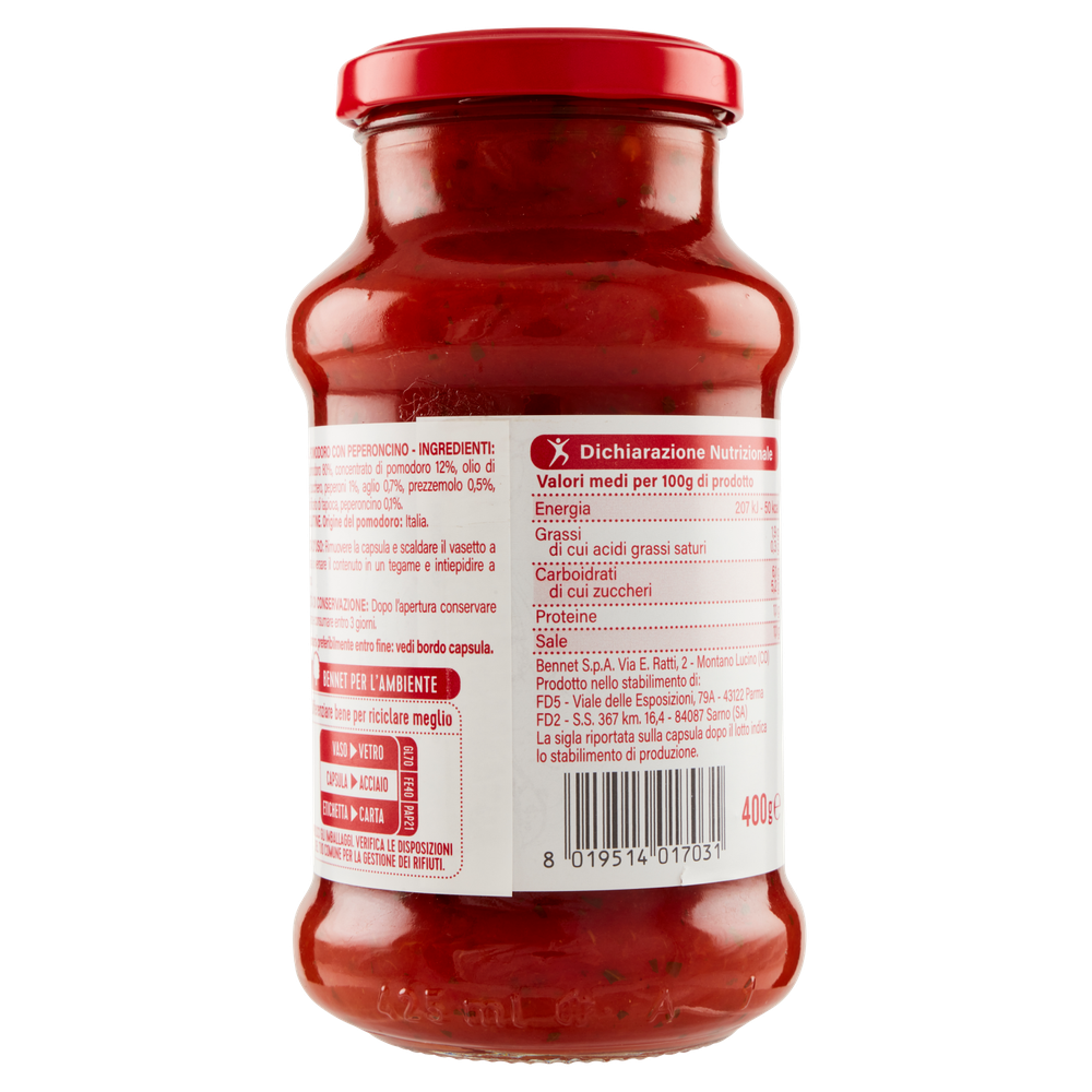 Sugo All'arrabbiata Bennet - Foto 3