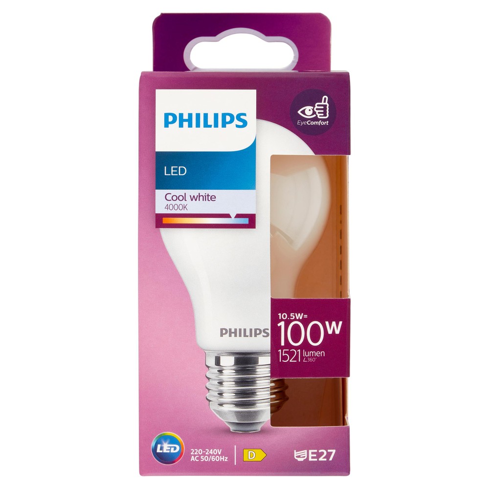 Lampadina A Led Goccia 100w Attacco E27 Luce Fredda Philips - Foto 1