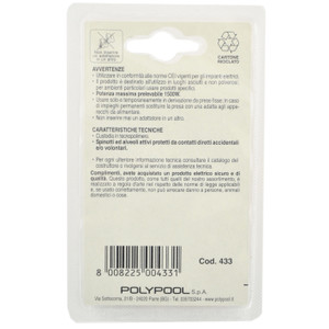 Adattatore Con Spina 10a E Presa 10/16a Polypool - Foto 2