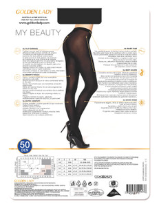 Collant My Beauty Tg 4 Nero 50 Denari Golden Lady,Senza Cuciture - Foto 2